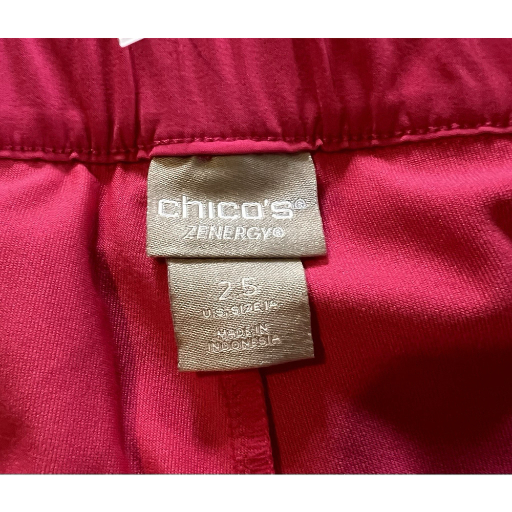 Chico’s Zenergy UPF Curved Hem Skort Hot Pink Classic Fit 14 Tennis Pickle Ball - Picture 4 of 4